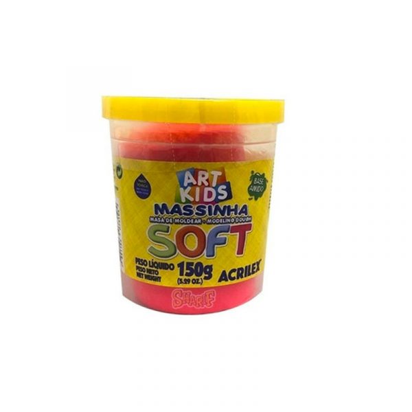 Masa Modelar Soft Rojo 150grs. Acrilex 60870120601